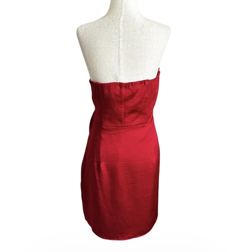Express Womens Red Strapless Mini Dress Size 10 Party Date Night NWT | 63-9